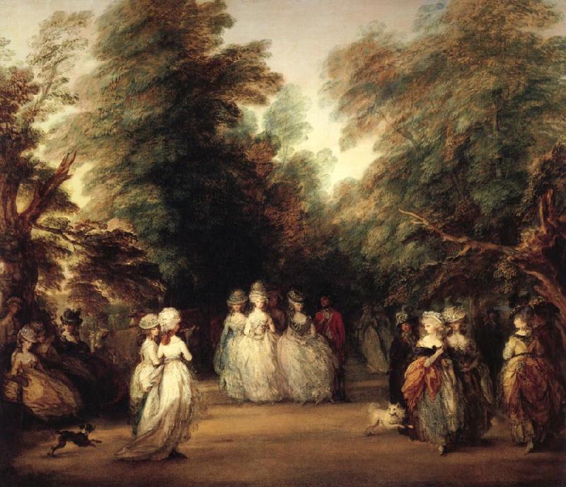 Thomas Gainsborough The mall in St.James's Park oil painting image